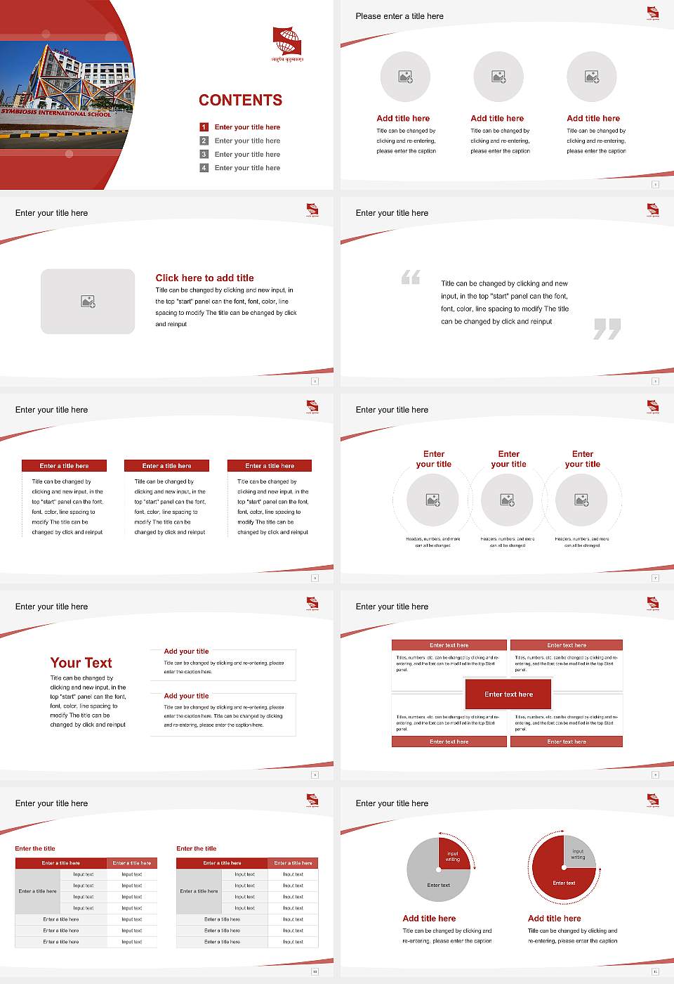 Symbiosis International Course/Courseware Creation PPT Template16:9 ratio PPT effect preview image2