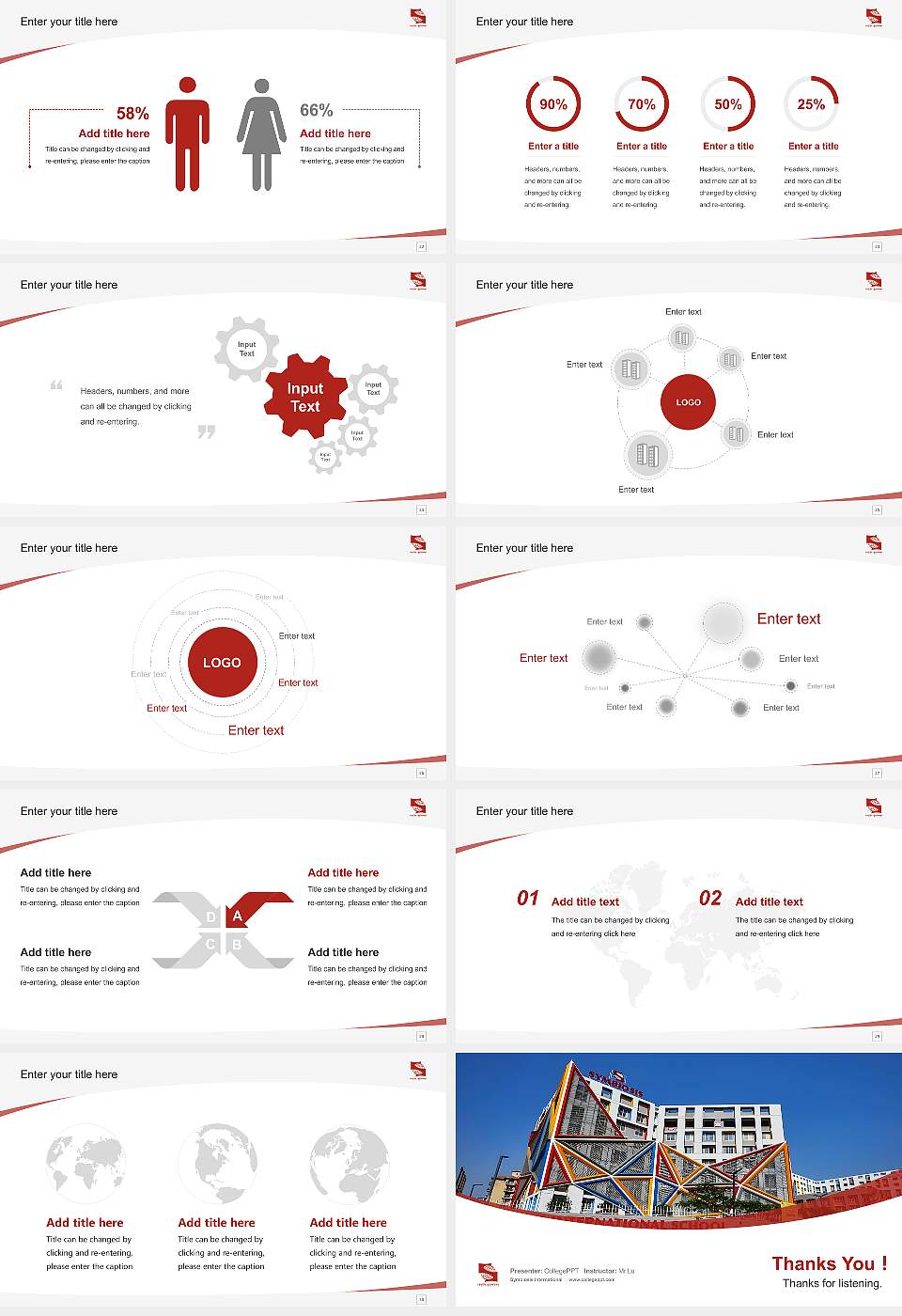 Symbiosis International Course/Courseware Creation PPT Template16:9 ratio PPT effect preview image4