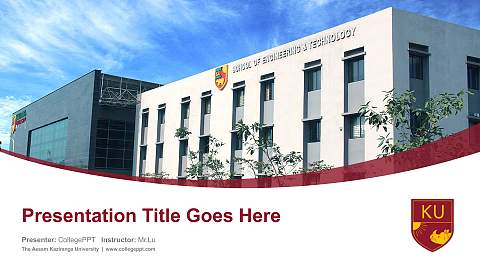 The Assam Kaziranga University Course/Courseware Creation PPT Template