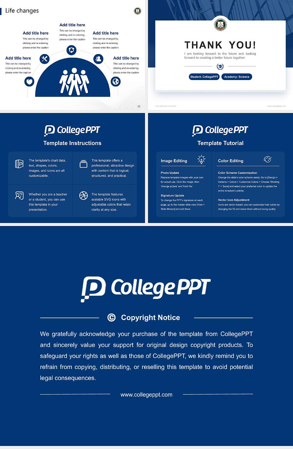 Thiruvalluvar University National Scholarship Defense PPT Template4:3 ratio PPT effect preview image4