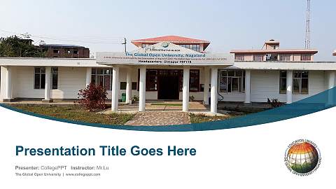 The Global Open University Course/Courseware Creation PPT Template