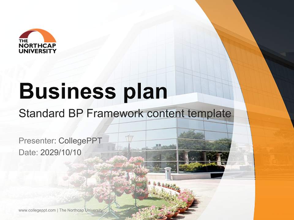 The Northcap University Competition/Entrepreneurship Contest PPT Template4:3 ratio PPT effect preview image9