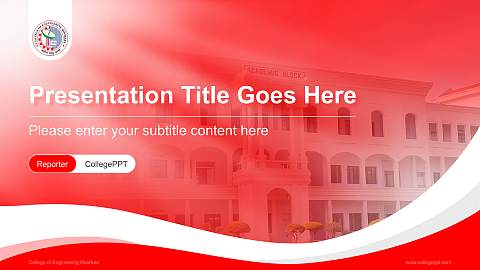 College of Engineering Roorkee Lecture Sharing and Networking Event PPT Template