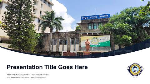 Tilak Maharashtra Vidyapeeth Course/Courseware Creation PPT Template
