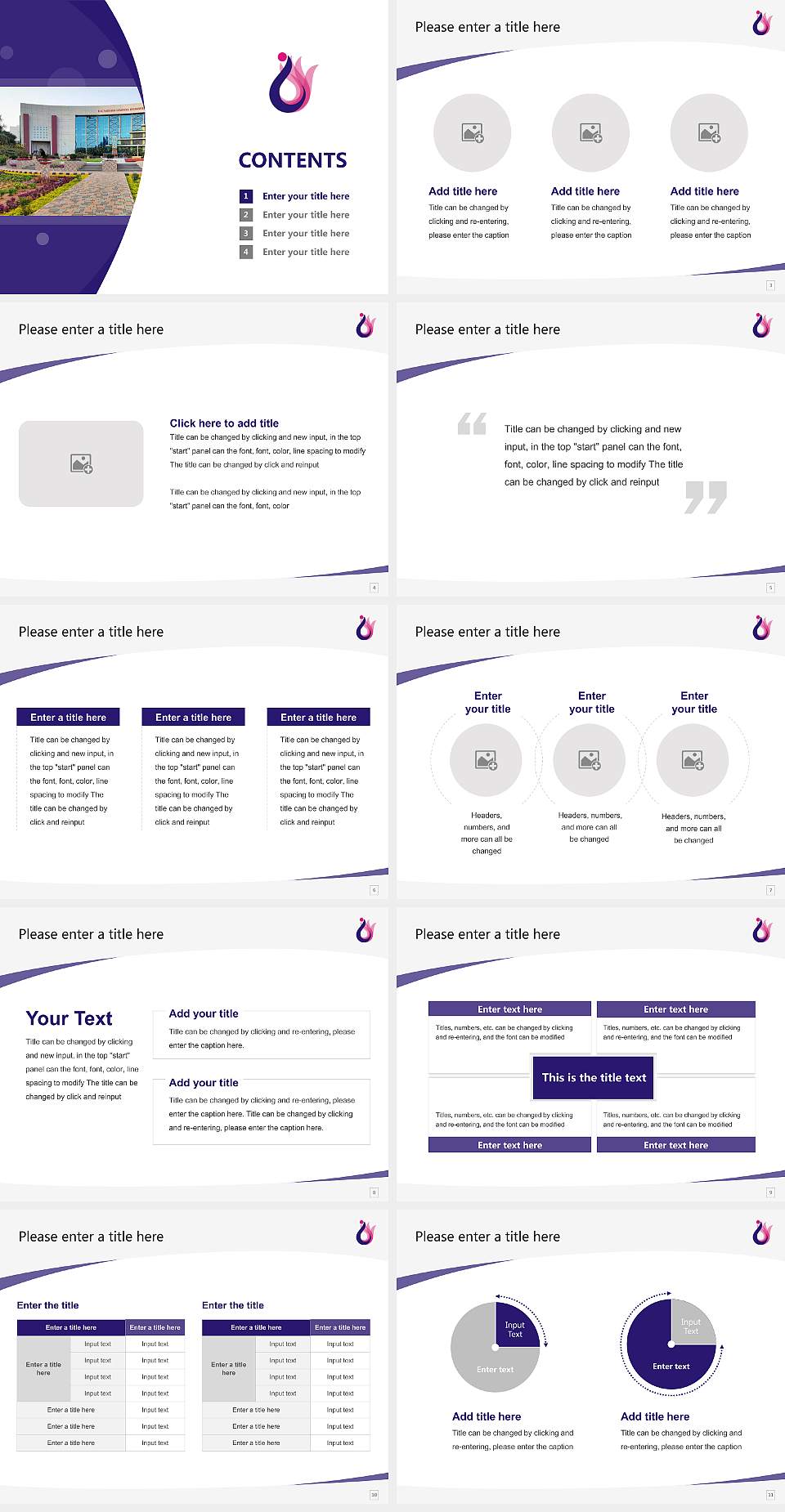 UKA Tarsadia University Course/Courseware Creation PPT Template4:3 ratio PPT effect preview image2