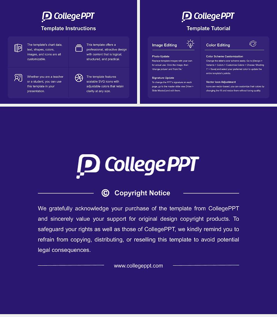 UKA Tarsadia University Course/Courseware Creation PPT Template4:3 ratio PPT effect preview image5