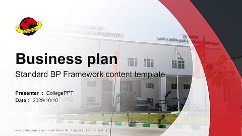 Tamil Nadu Dr. Ambedkar Law University Competition/Entrepreneurship Contest PPT Template