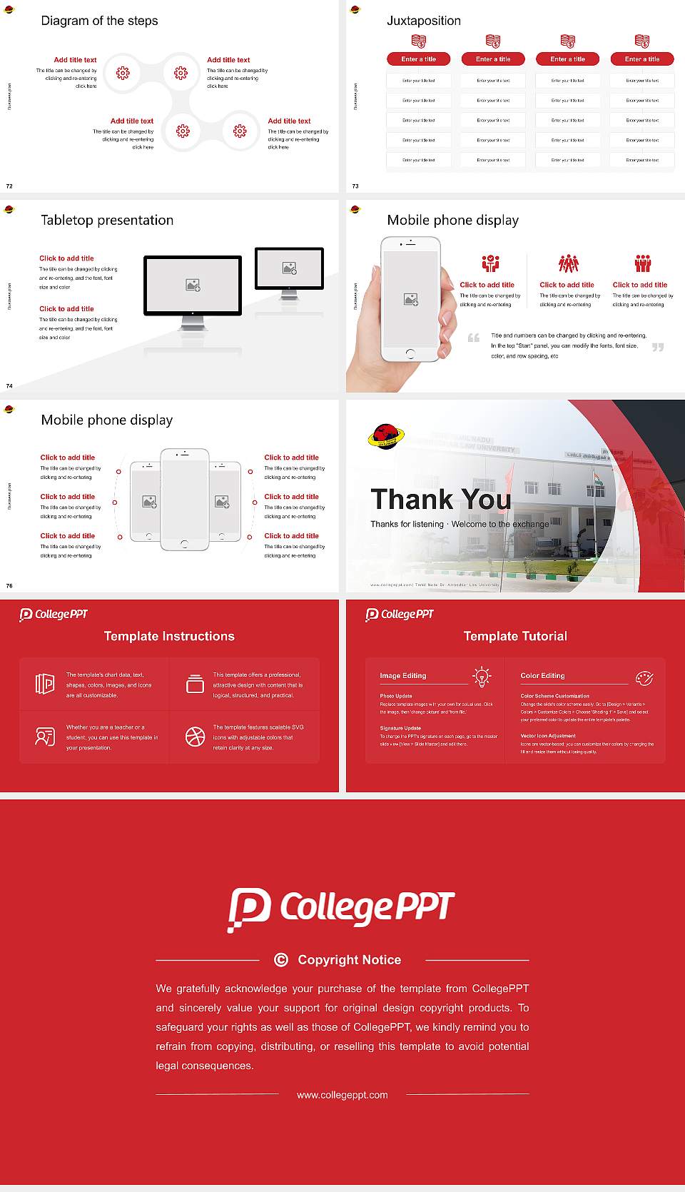 Tamil Nadu Dr. Ambedkar Law University Competition/Entrepreneurship Contest PPT Template16:9 ratio PPT effect preview image9