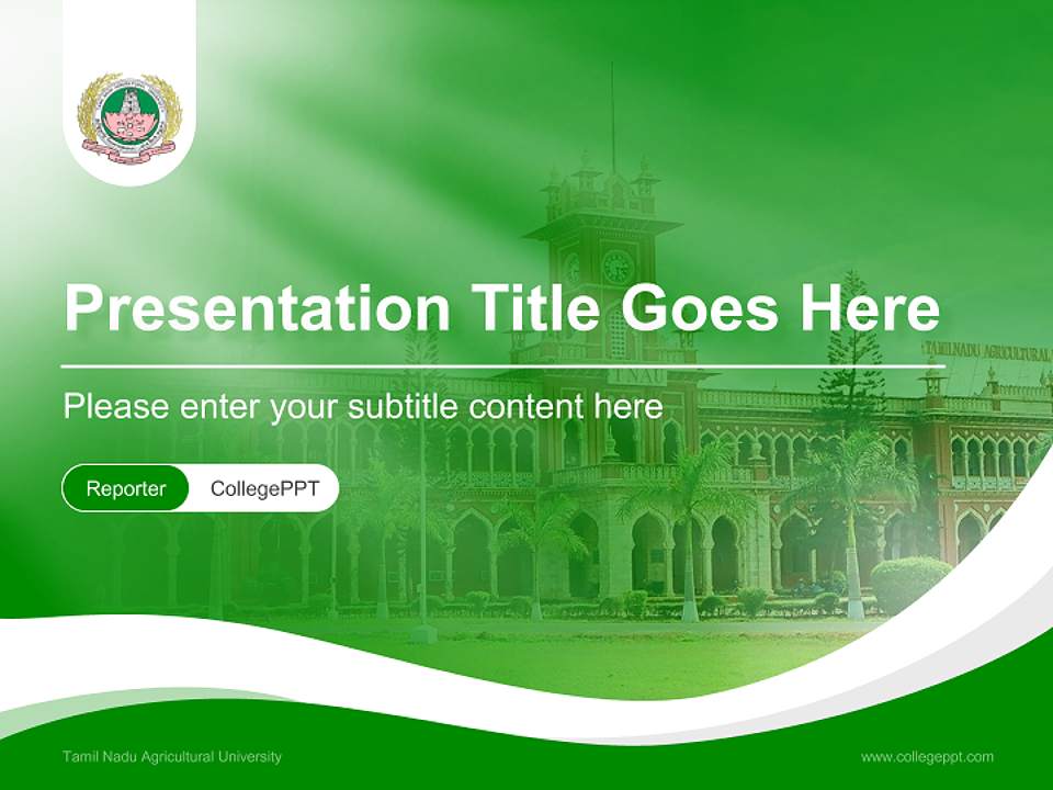Tamil Nadu Agricultural University Lecture Sharing and Networking Event PPT Template4:3 ratio PPT effect preview image4