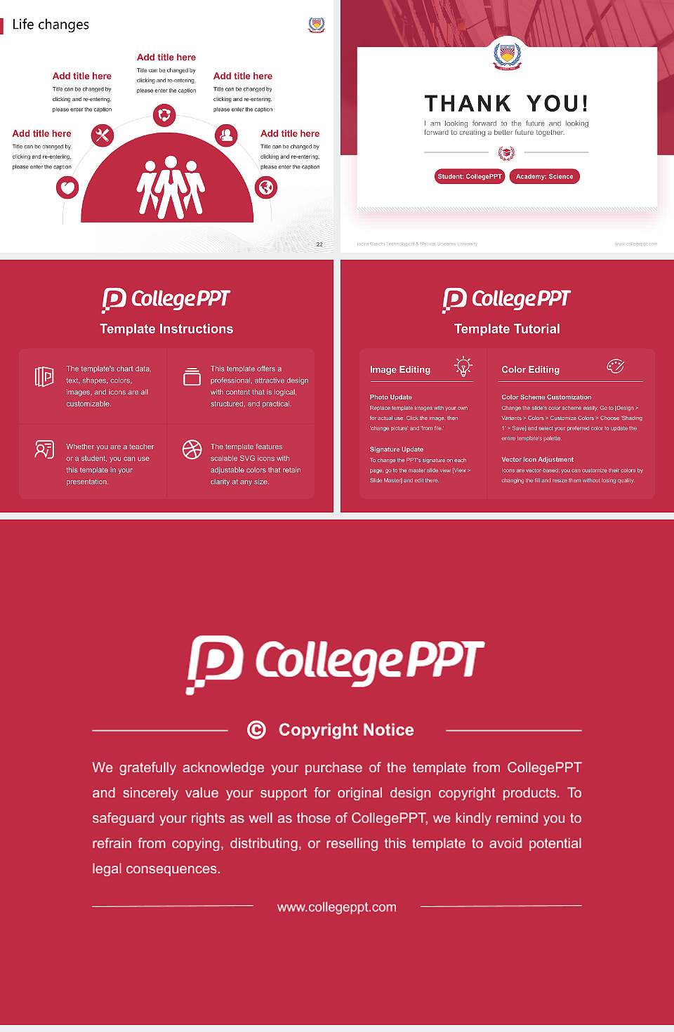 Indira Gandhi Technological & Medical Sciences University National Scholarship Defense PPT Template4:3 ratio PPT effect preview image4