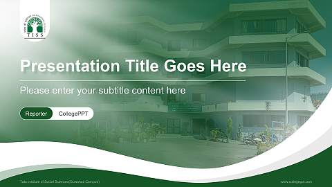 Tata Institute of Social Sciences(Guwahati Campus) Lecture Sharing and Networking Event PPT Template