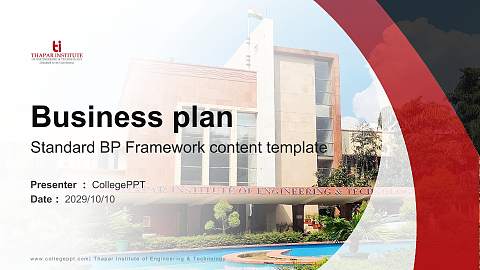 Thapar Institute of Engineering & Technology Competition/Entrepreneurship Contest PPT Template
