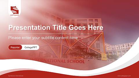 Symbiosis International Lecture Sharing and Networking Event PPT Template