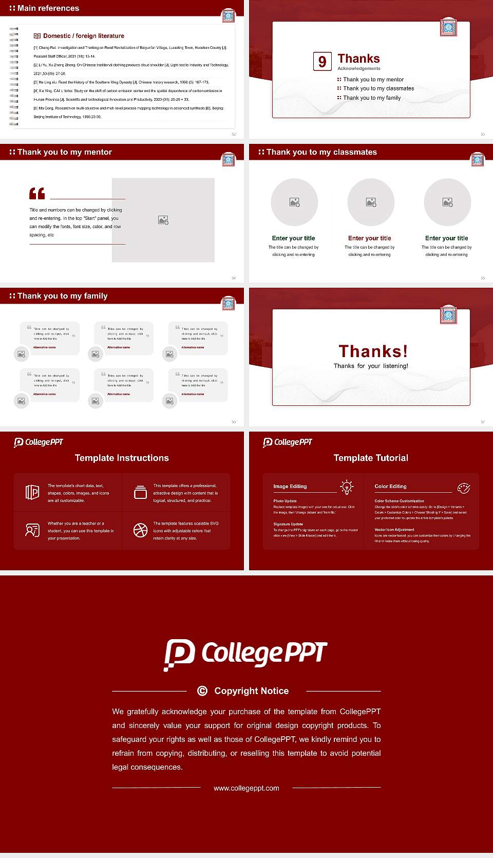 Central Sanskrit University Graduation Thesis Defense PPT Template16:9 ratio PPT effect preview image7