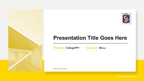 Srinivas University General PPT Template
