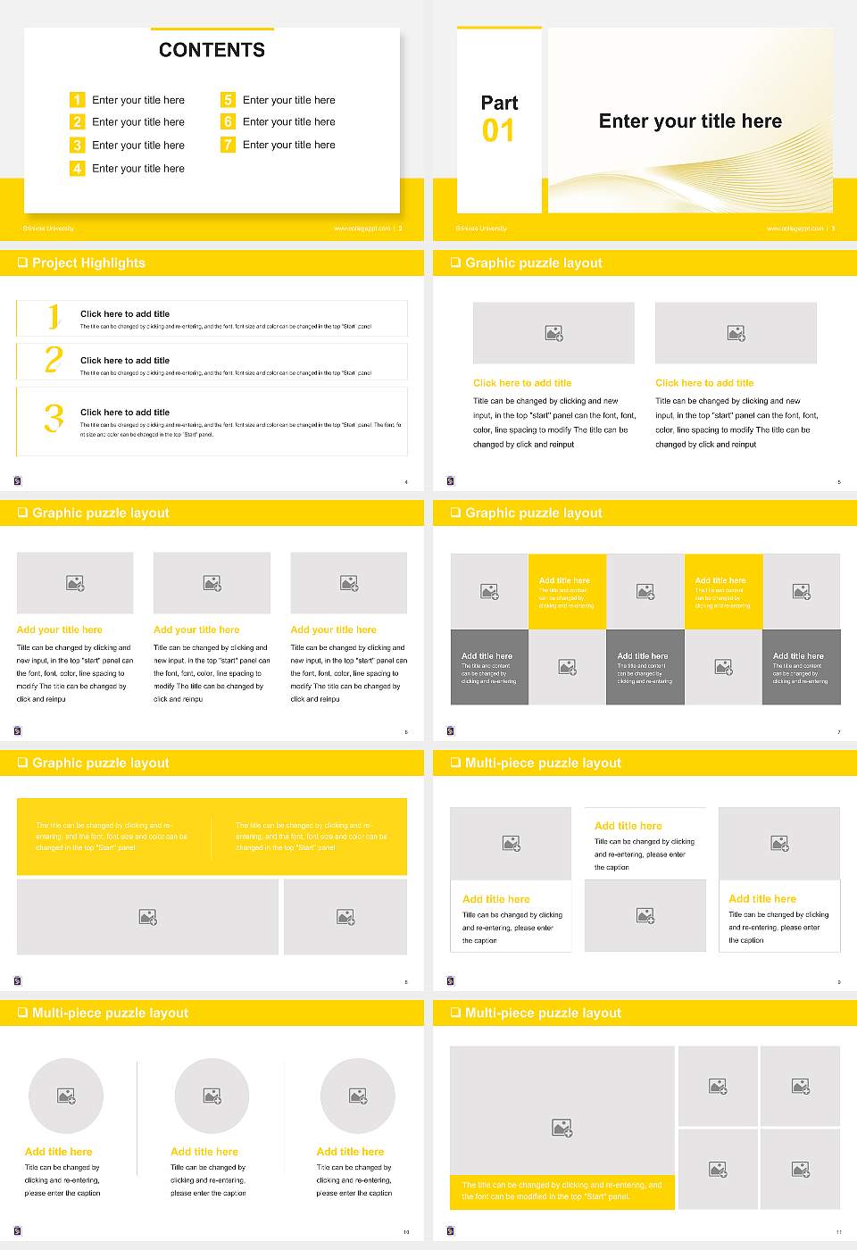 Srinivas University General PPT Template16:9 ratio PPT effect preview image2