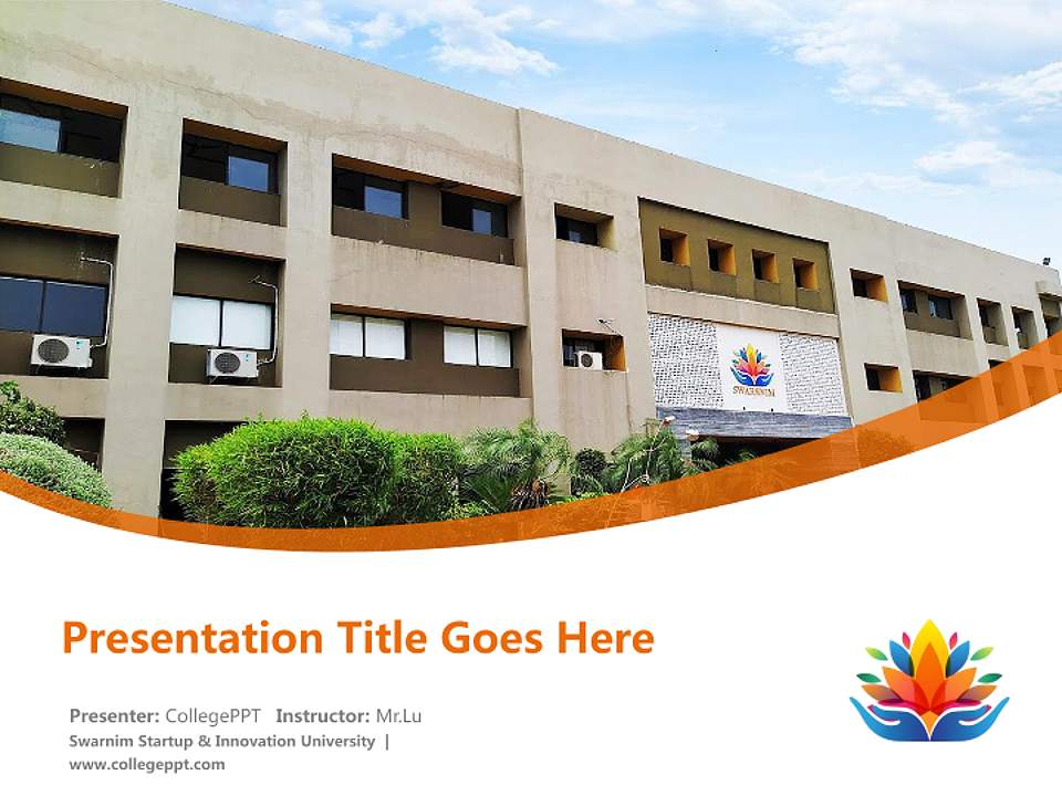 Swarnim Startup & Innovation University Course/Courseware Creation PPT Template4:3 ratio PPT effect preview image5