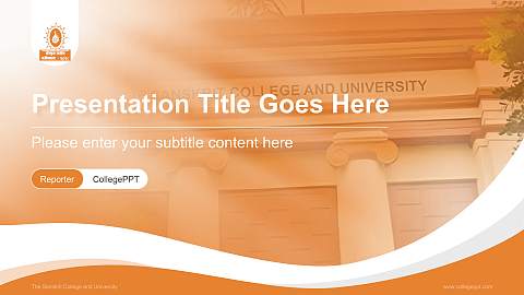 The Sanskrit College and University Lecture Sharing and Networking Event PPT Template