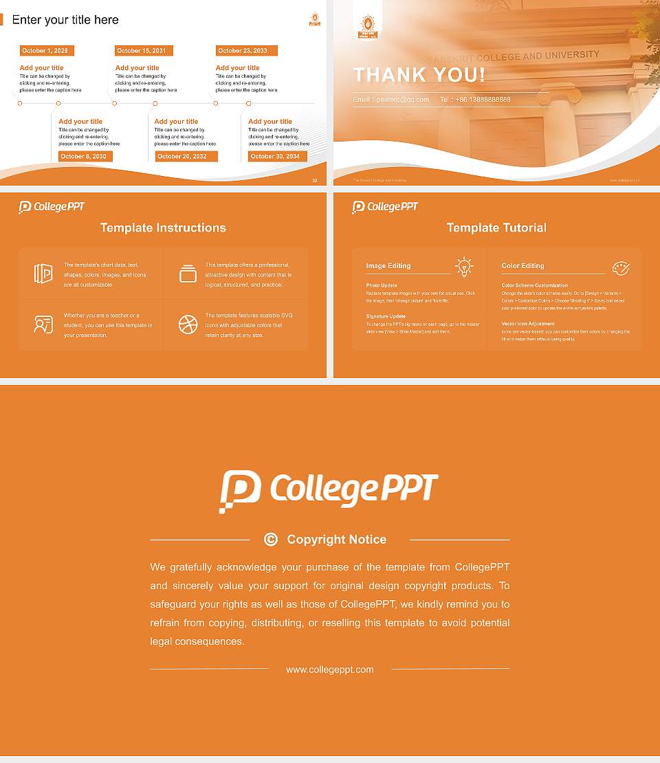 The Sanskrit College and University Lecture Sharing and Networking Event PPT Template16:9 ratio PPT effect preview image4