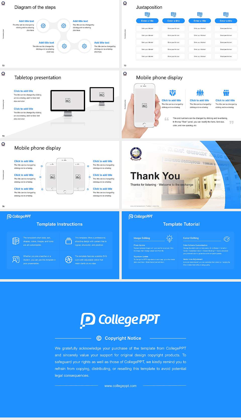 Tumkur University Competition/Entrepreneurship Contest PPT Template16:9 ratio PPT effect preview image9