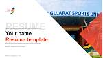 Swarnim Gujarat Sports University Resume Templat PPT