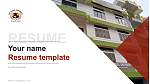 The Global University Resume Templat PPT