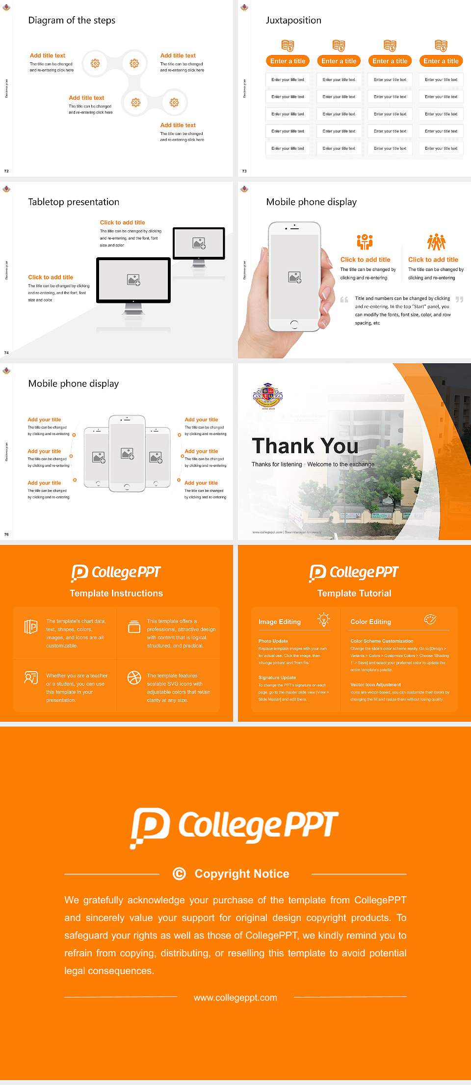 Swaminarayan University Competition/Entrepreneurship Contest PPT Template4:3 ratio PPT effect preview image9