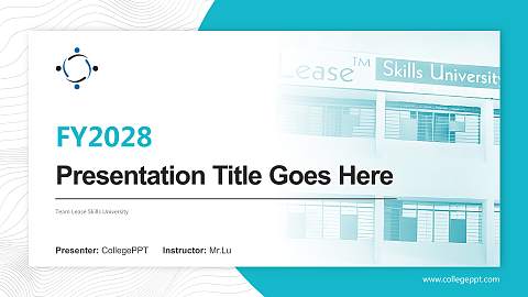 Team Lease Skills University Academic Presentation/Research Findings Report PPT Template