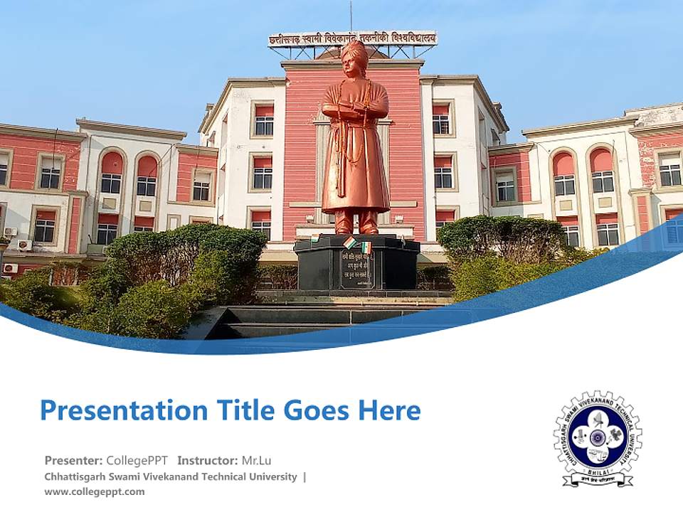 Chhattisgarh Swami Vivekanand Technical University Course/Courseware Creation PPT Template4:3 ratio PPT effect preview image5