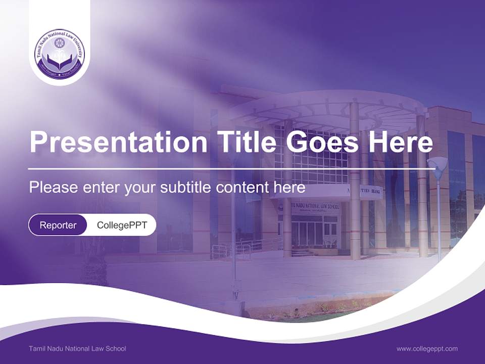 Tamil Nadu National Law School Lecture Sharing and Networking Event PPT Template4:3 ratio PPT effect preview image4