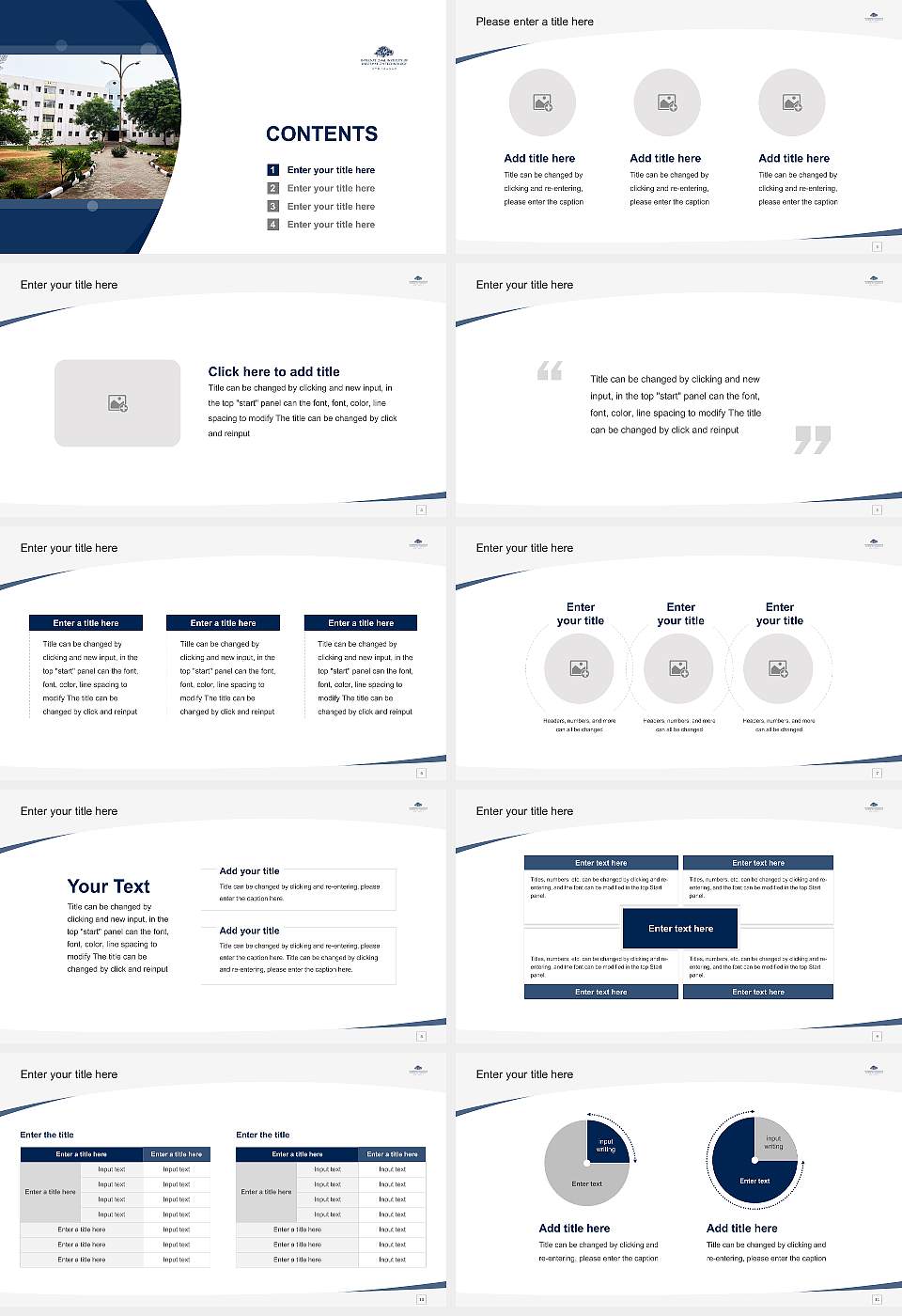 The International Institute of Information Technology – Hyderabad Course/Courseware Creation PPT Template16:9 ratio PPT effect preview image2