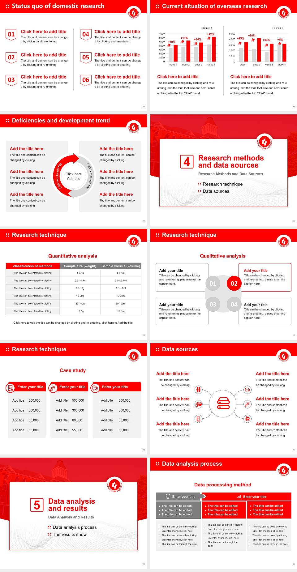 Techno Global University (Meghalaya) Graduation Thesis Defense PPT Template4:3 ratio PPT effect preview image4