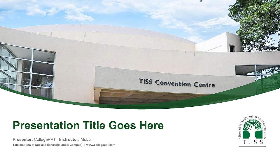 Tata Institute of Social Sciences(Mumbai Campus) Course/Courseware Creation PPT Template16:9 ratio PPT effect preview image1
