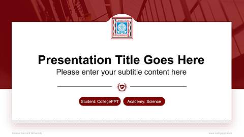 Central Sanskrit University National Scholarship Defense PPT Template