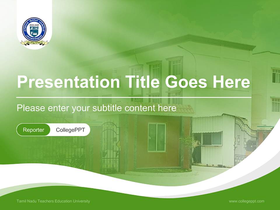 Tamil Nadu Teachers Education University Lecture Sharing and Networking Event PPT Template4:3 ratio PPT effect preview image4