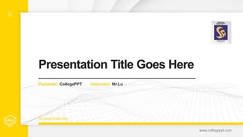 Srinivas University Thesis Proposal/Graduation Defense PPT Template