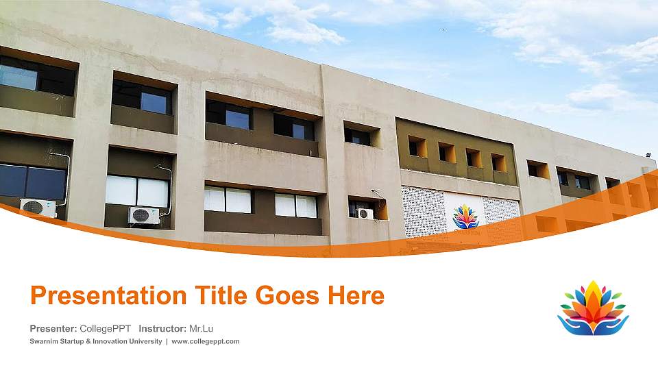 Swarnim Startup & Innovation University Course/Courseware Creation PPT Template16:9 ratio PPT effect preview image