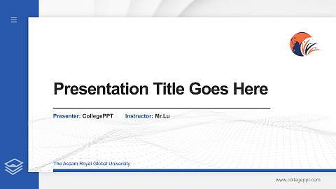 The Assam Royal Global University Thesis Proposal/Graduation Defense PPT Template