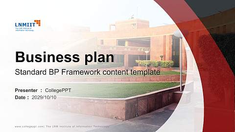 The LNM Institute of Information Technology Competition/Entrepreneurship Contest PPT Template