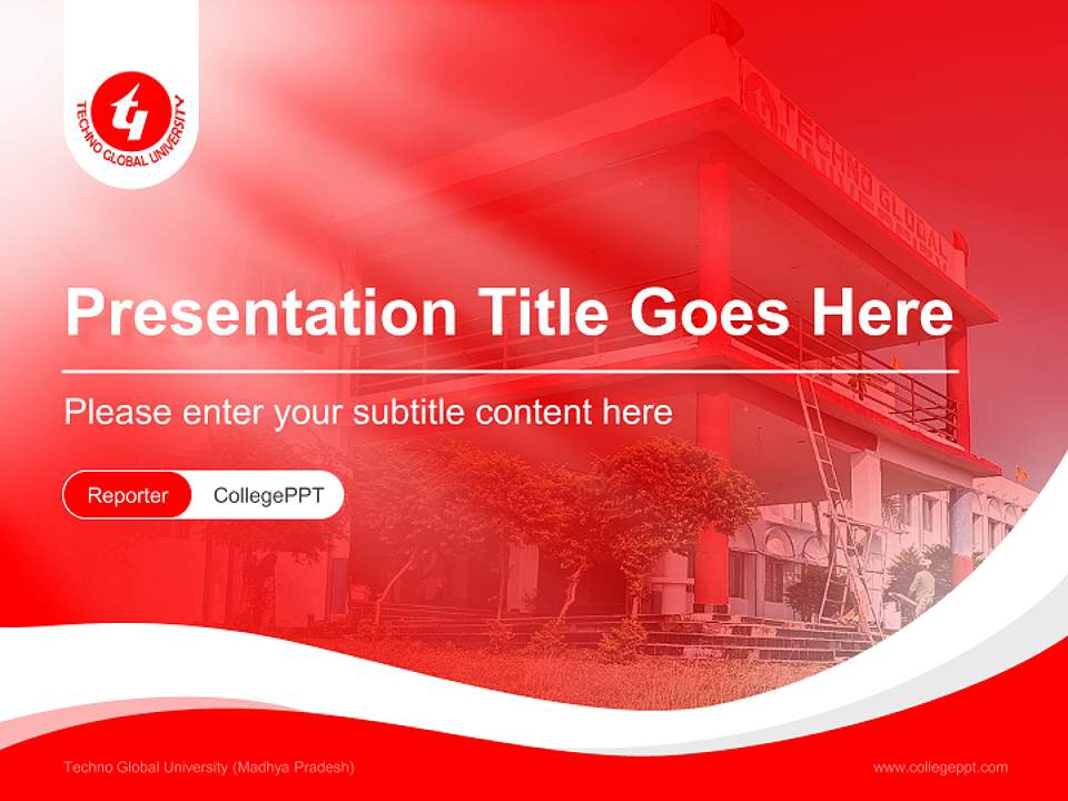 Techno Global University (Madhya Pradesh) Lecture Sharing and Networking Event PPT Template4:3 ratio PPT effect preview image4