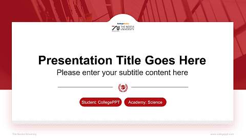 The Neotia University National Scholarship Defense PPT Template