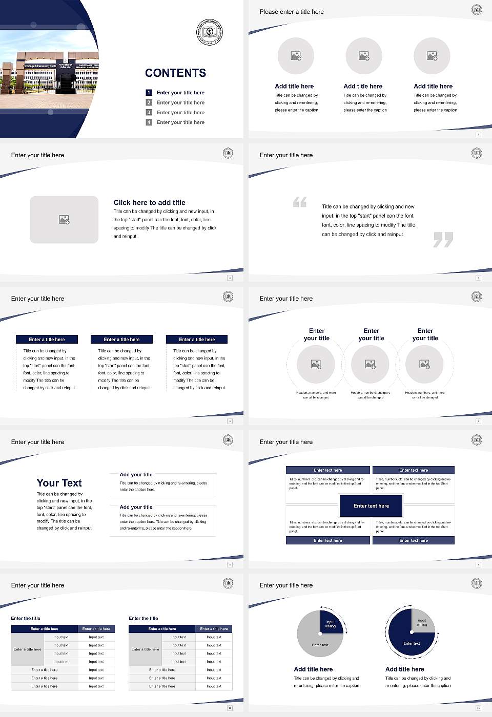 Rashtrasant Tukadoji Maharaj Nagpur University Course/Courseware Creation PPT Template16:9 ratio PPT effect preview image2