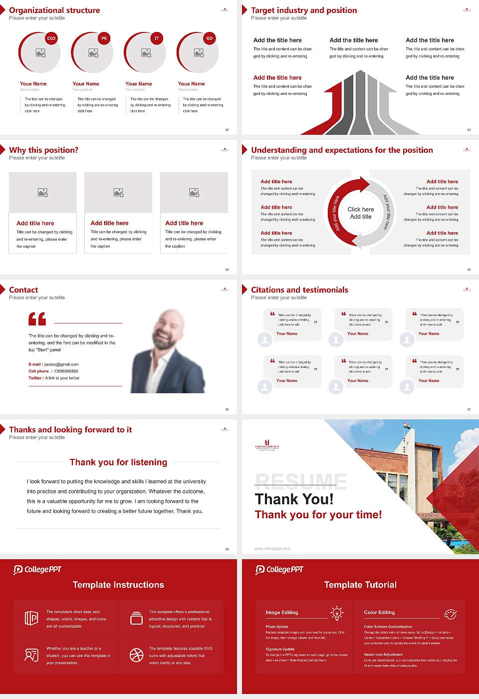 Thapar Institute of Engineering & Technology Resume PPT Template16:9 ratio PPT effect preview image4