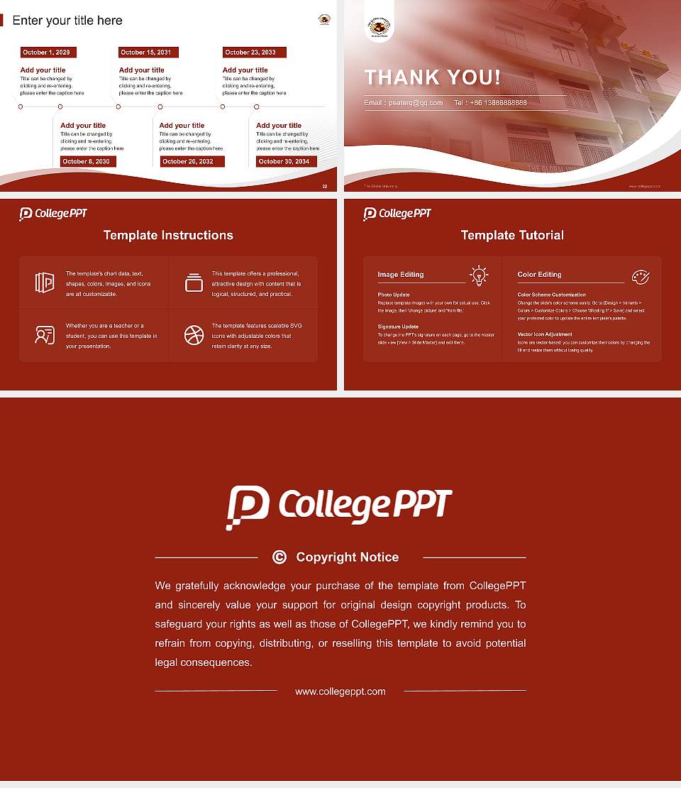 The Global University Lecture Sharing and Networking Event PPT Template16:9 ratio PPT effect preview image4