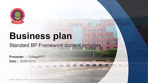 I. K. Gujral Punjab Technical University Competition/Entrepreneurship Contest PPT Template