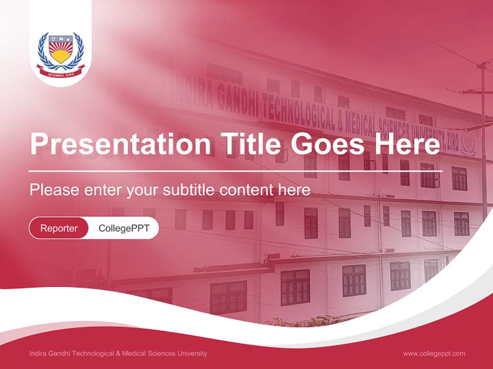 Indira Gandhi Technological & Medical Sciences University Lecture Sharing and Networking Event PPT Template4:3 ratio PPT effect preview image4