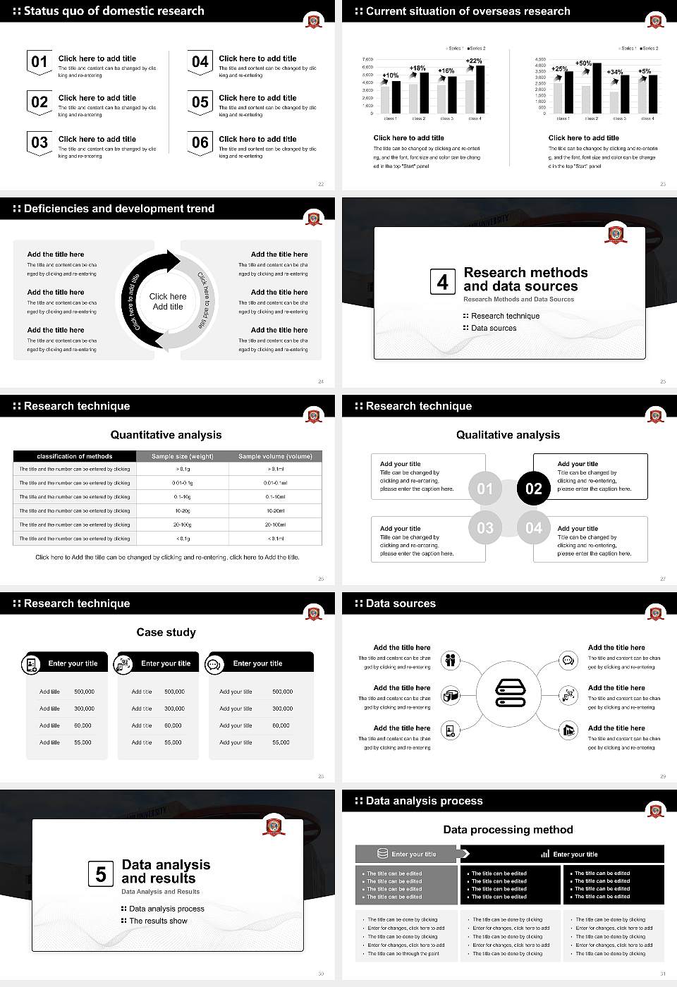 Swami Vivekanand University Graduation Thesis Defense PPT Template16:9 ratio PPT effect preview image4