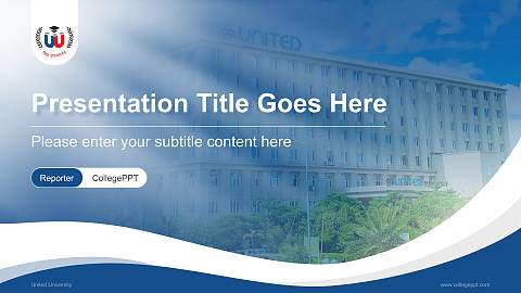 United University Lecture Sharing and Networking Event PPT Template