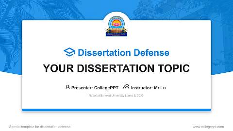 National Sanskrit University Graduation Thesis Defense PPT Template
