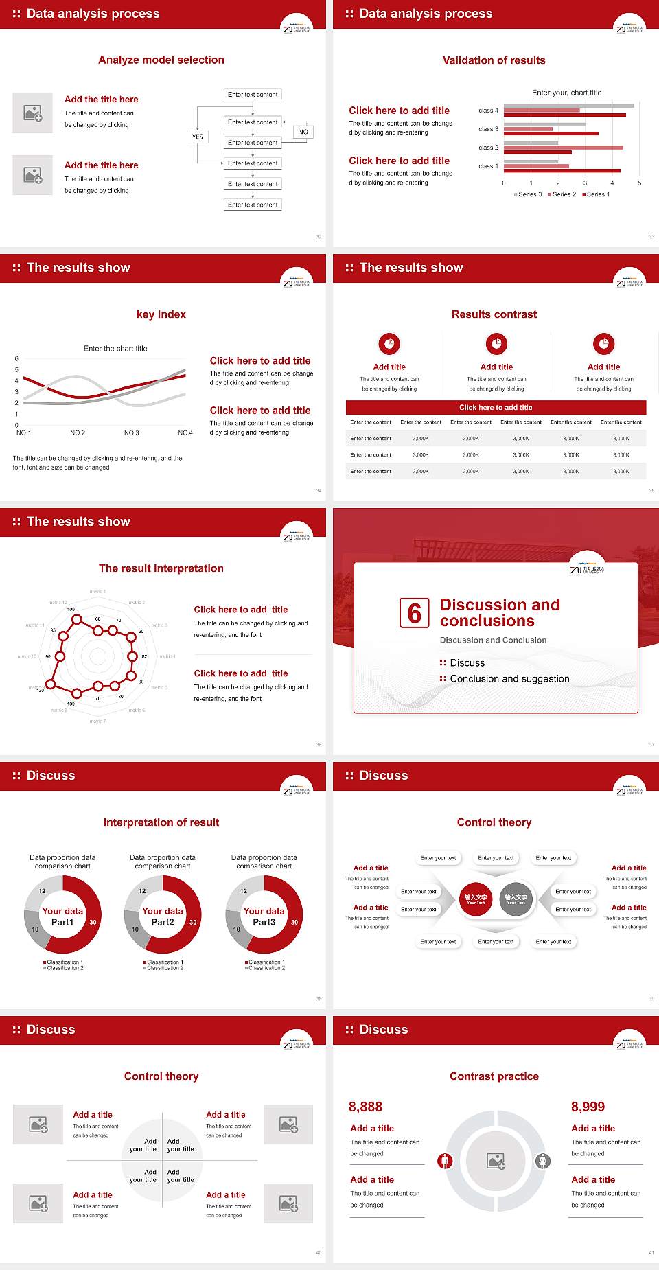 The Neotia University Graduation Thesis Defense PPT Template4:3 ratio PPT effect preview image5